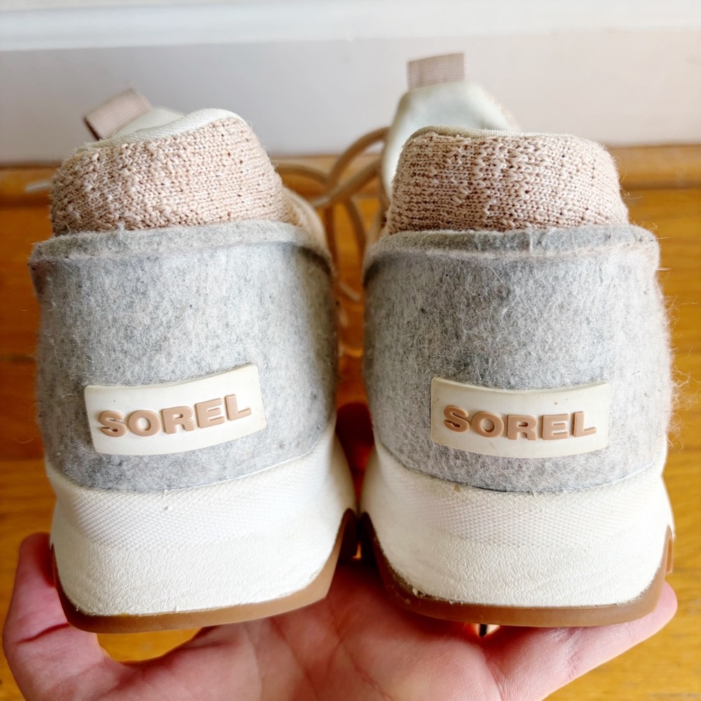 Sorel | Women’s Kinetic Lace-Up Sneakers Shoes Walking Natural Tan Size 9.5 - Picture 8 of 11